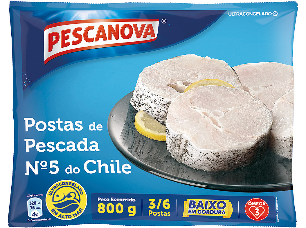 POSTA PESCANOVA PESCADA Nº5 PARA COZER 800G
