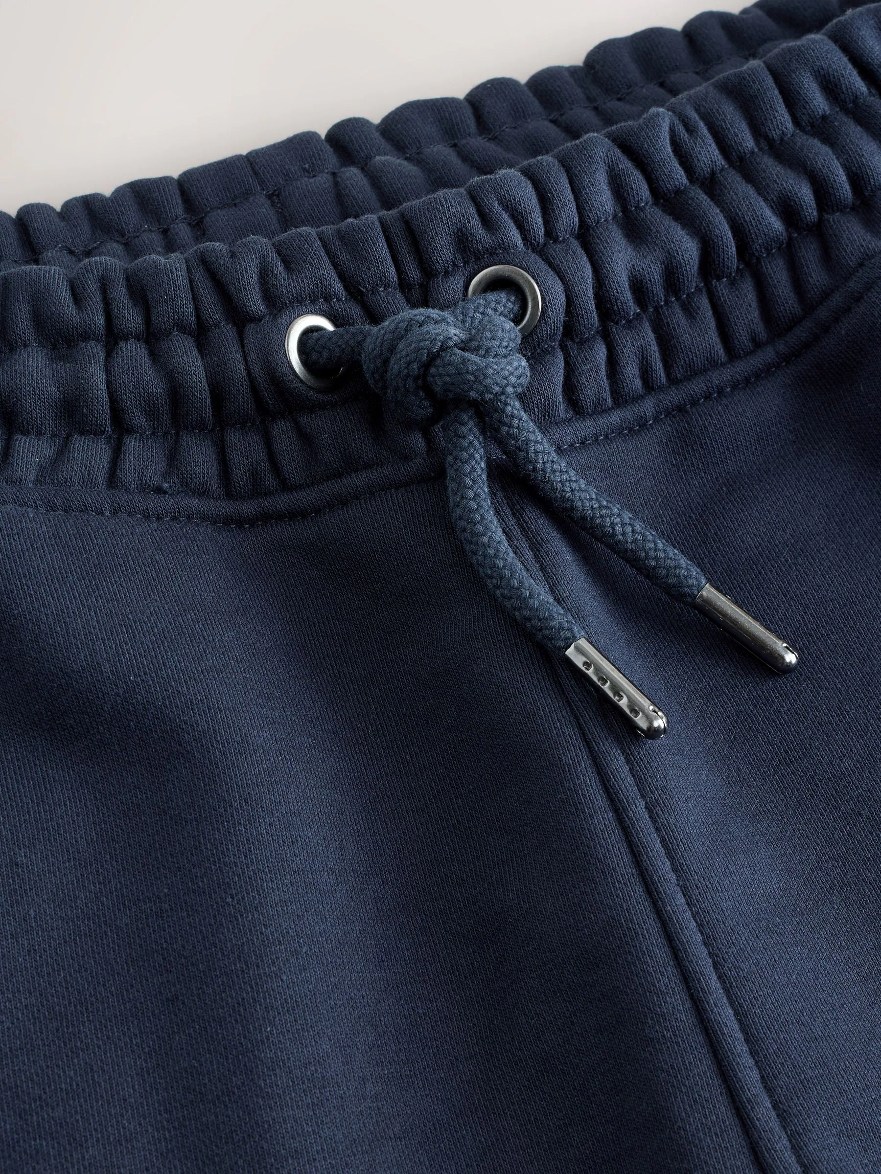 Donkerblauw - Slim Fit - Katoenrijke Jersey Joggingbroeken