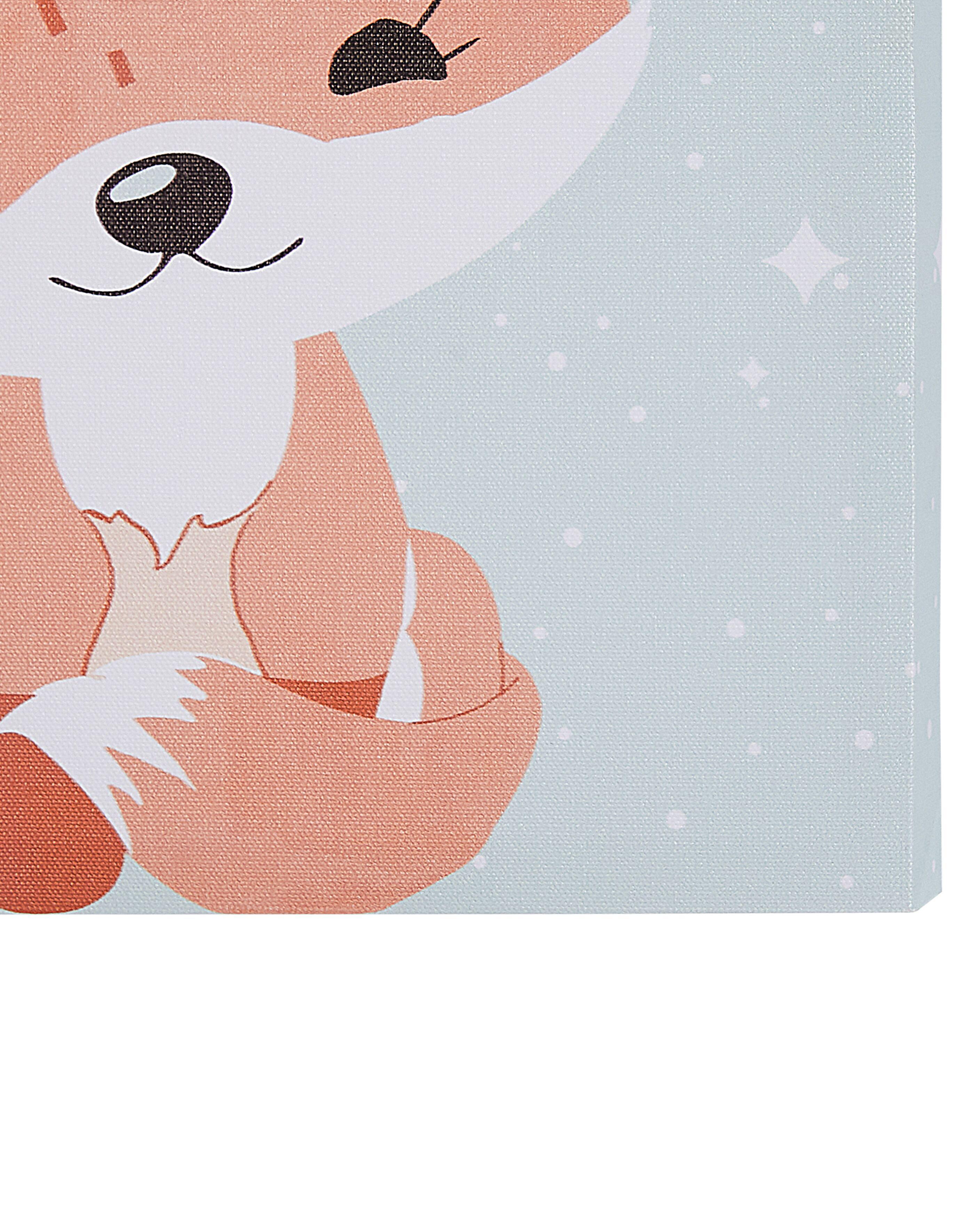 Set van 4 canvassen BOMBI Kids motief 30 x 30 cm Meerkleurig