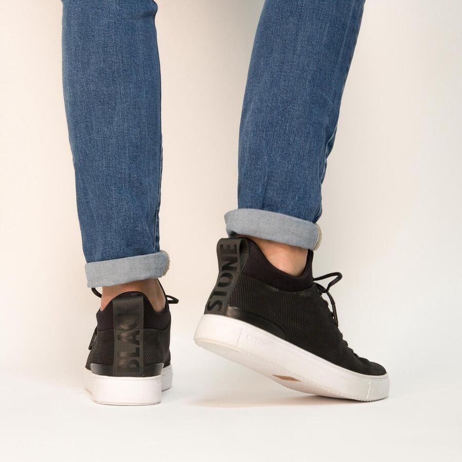 Blackstone Sneakers Heren Hoge sneakers Herenschoenen Nubuck SG28 Zwart