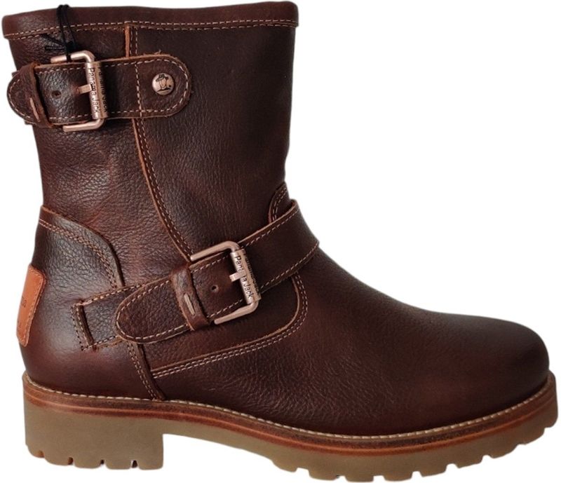 Panama Jack - Felina Igloo - Dames Boot - Cognac - Leer - Gevoerd met Schaapsvacht