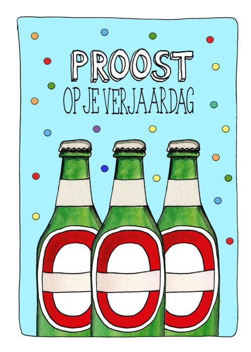 Sandysign | Verjaardagskaart | Bier | Proost!