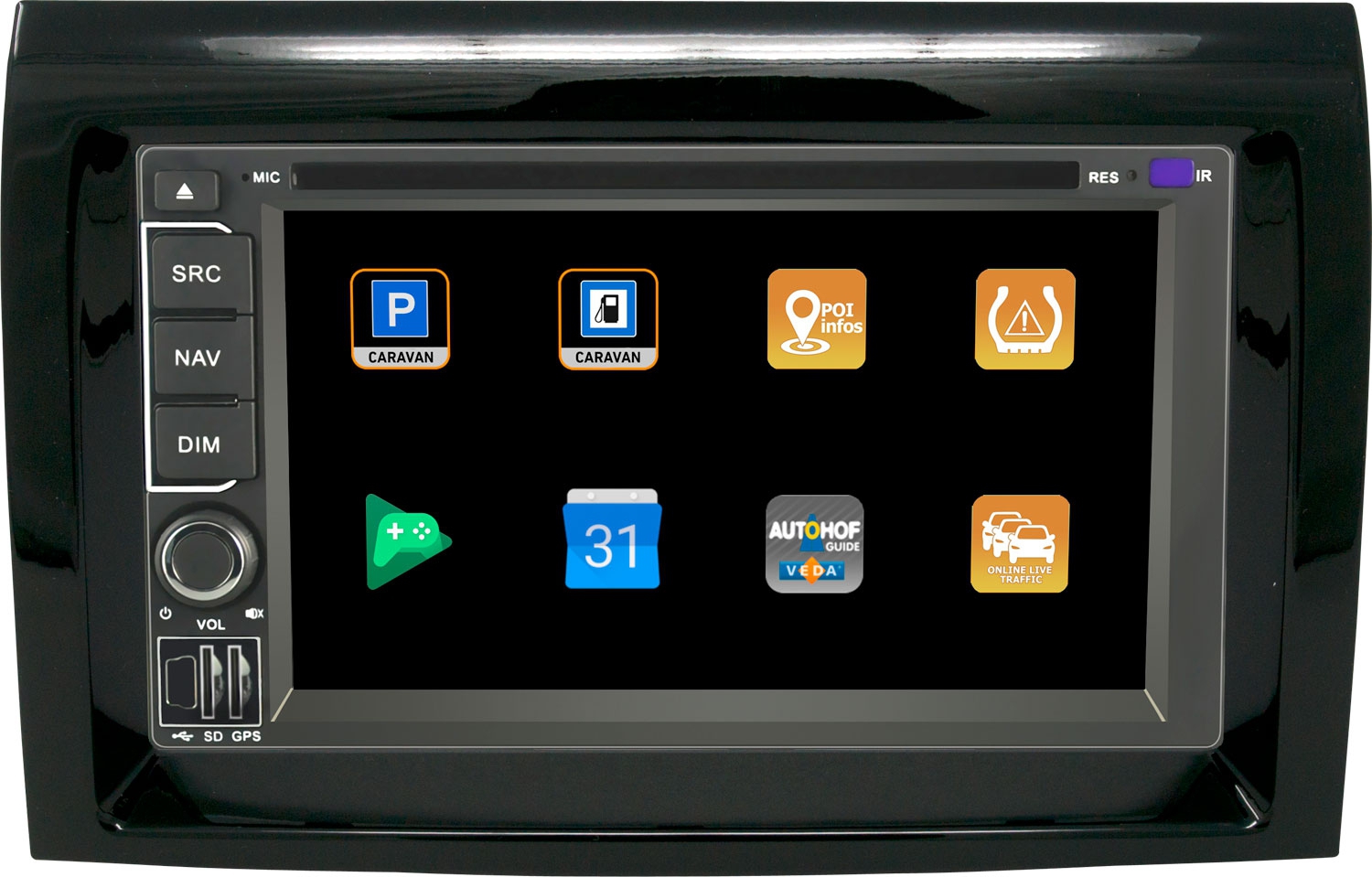 IntelliRoute Caravan CA9100 Doppel-DIN DAB  Camping-Navigationssystem