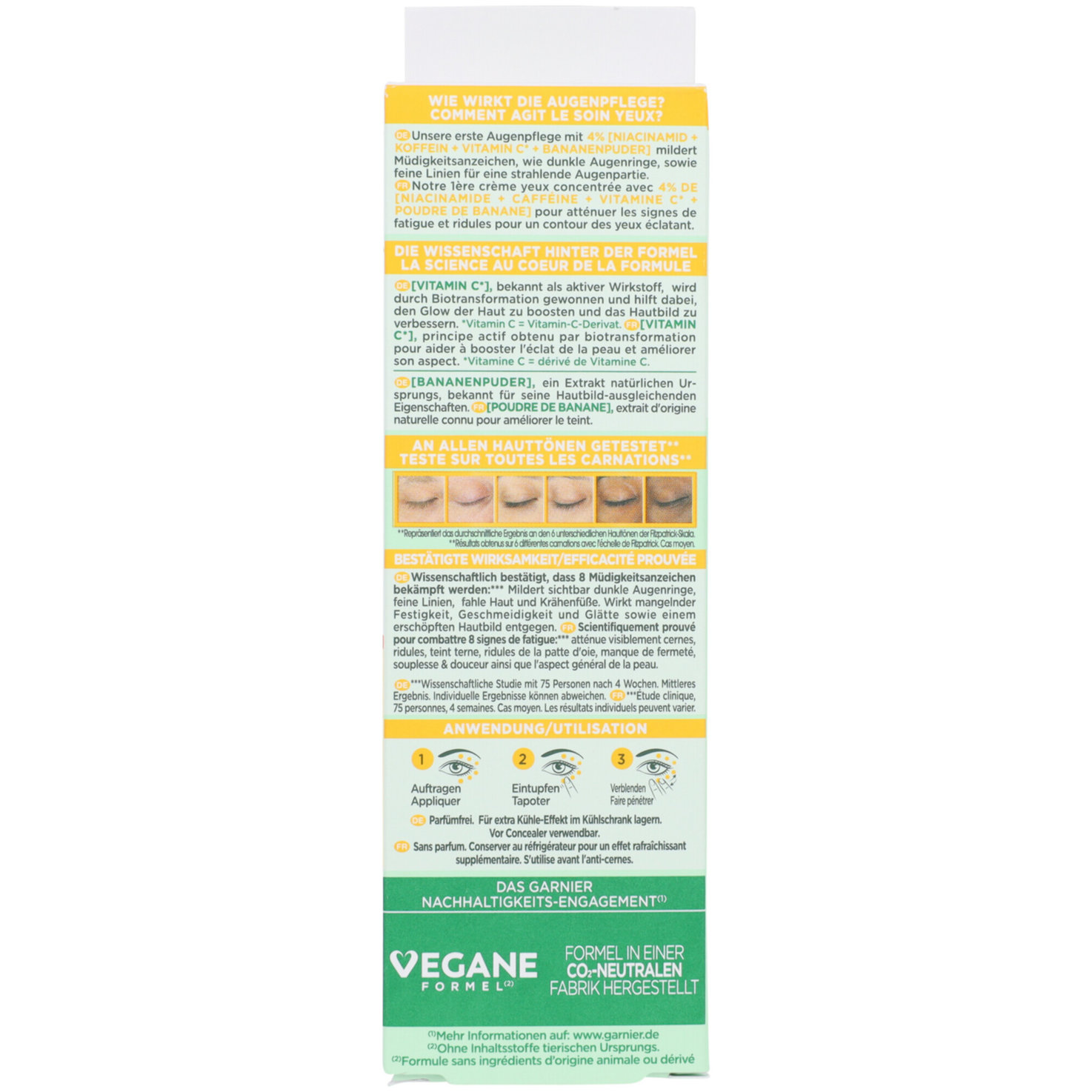 Garnier SkinActive Vitamin C Glow Booster Anti-Müdigkeits Augencreme