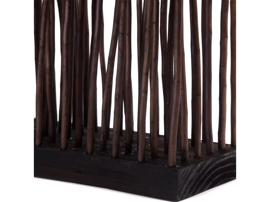 PARAVENT Kinki Bois de saule ondulé braun