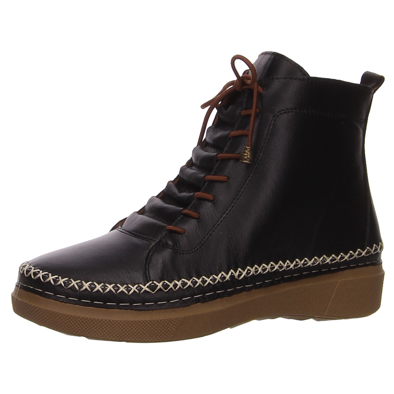 Elbandi Schnürboots schwarz schwarz