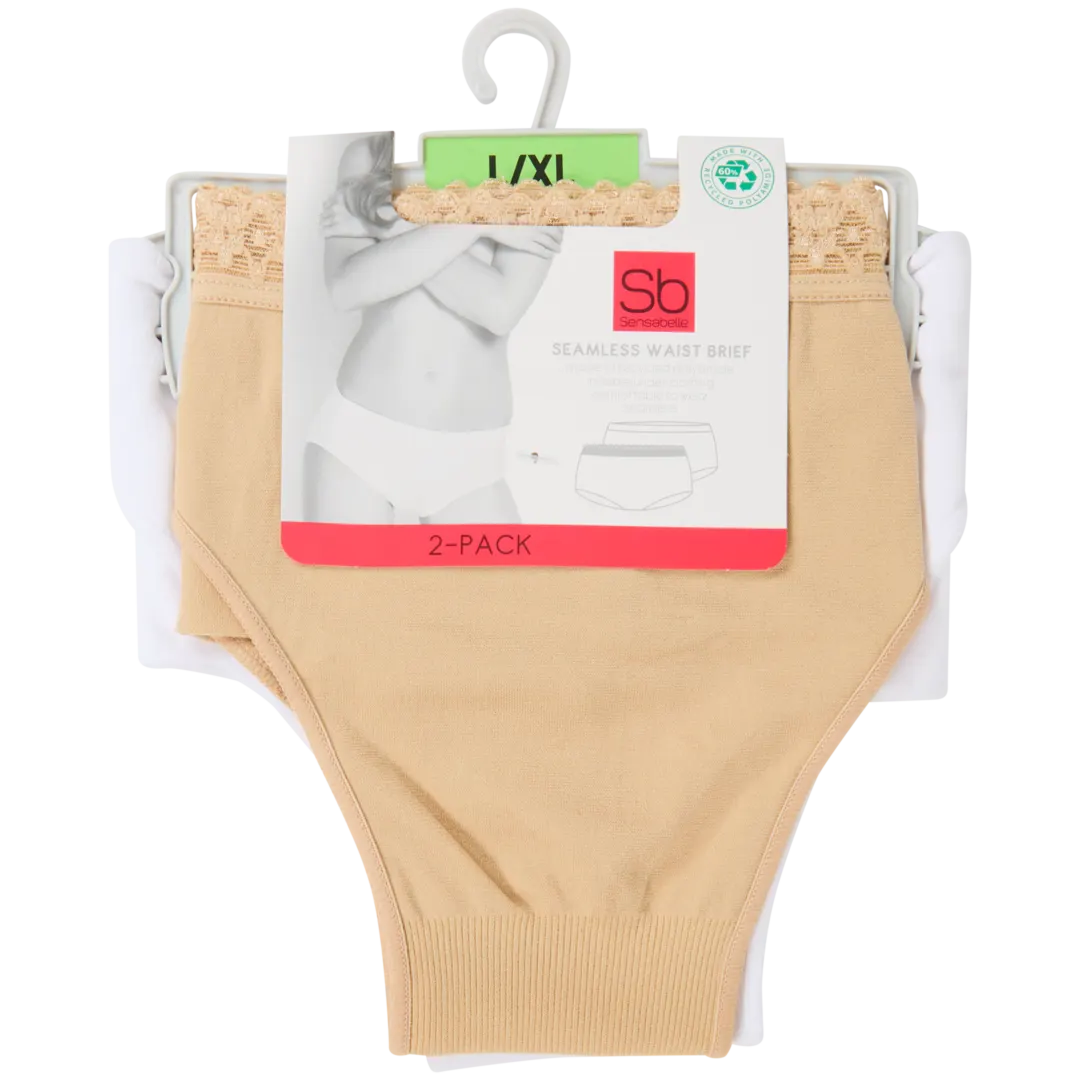 Sensabelle seamless tailleslips 2 stuks | maten L/XL | diverse kleuren
