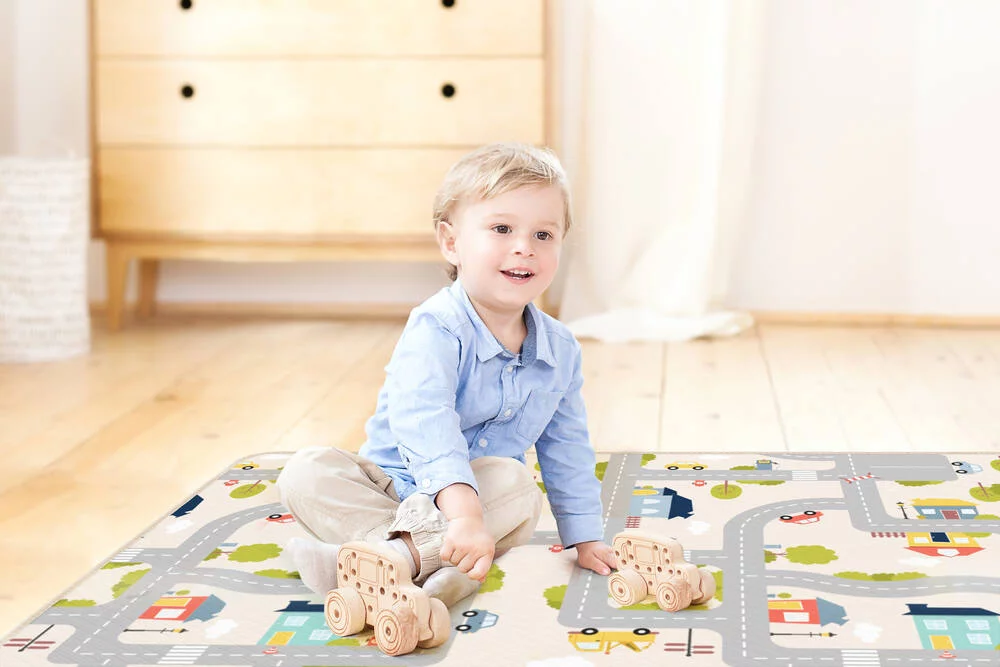 TAPIS REVERSIBLE VILLE & FERME
