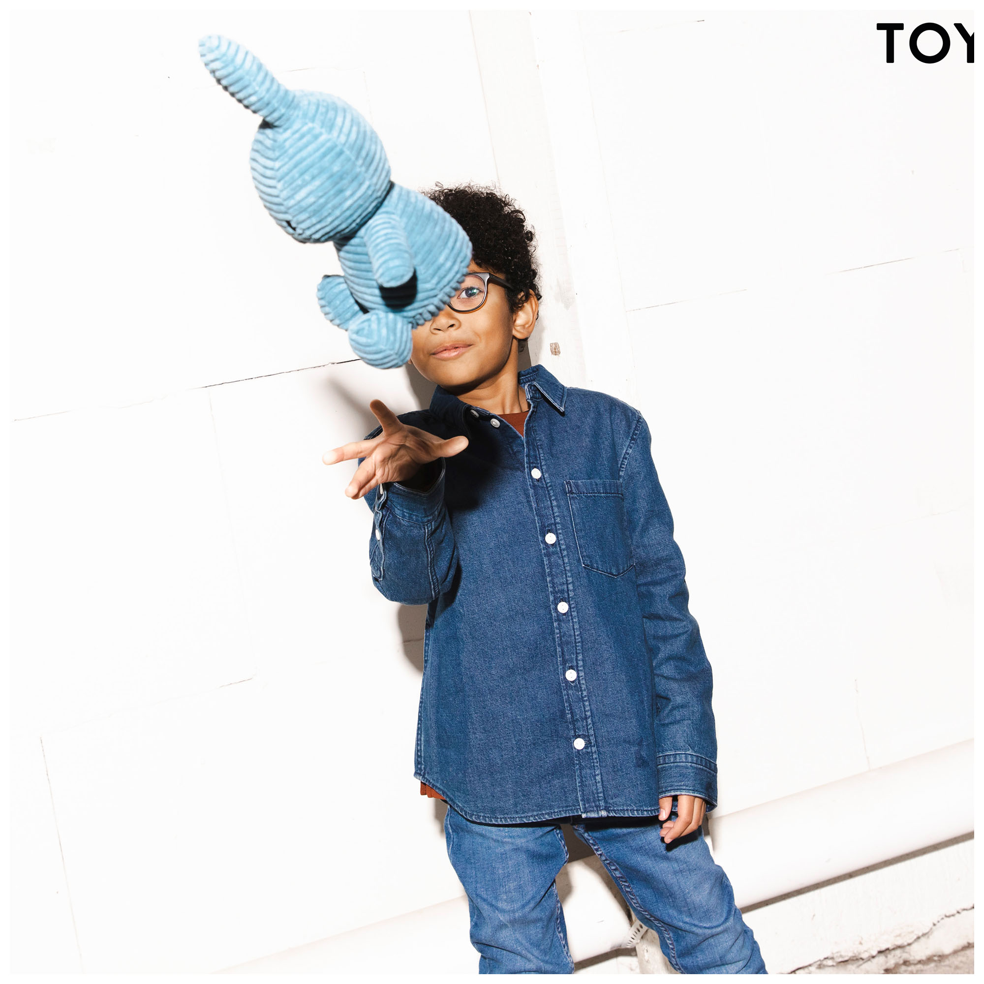Bon Ton Toys Nijntje knuffel corduroy 23cm blauw