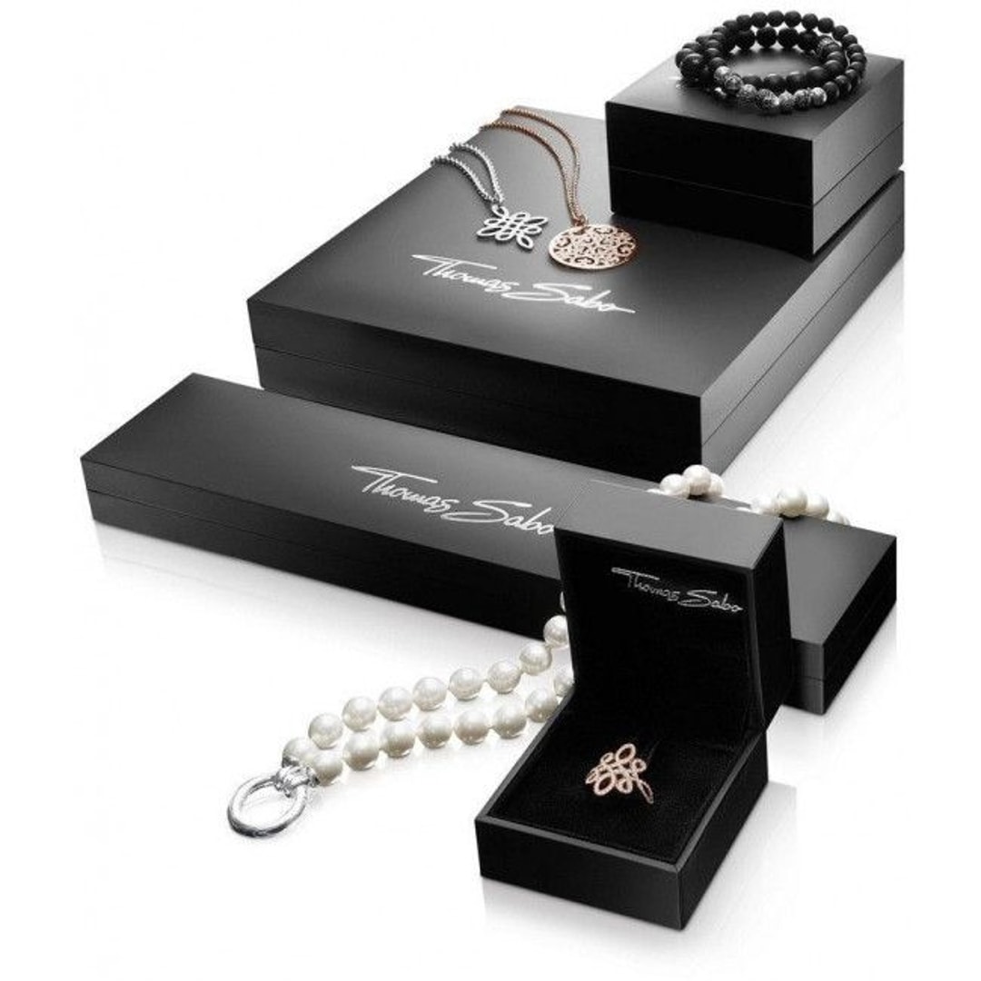 Thomas Sabo Sterling Silver Rebel at Heart Lederarmband schwarz