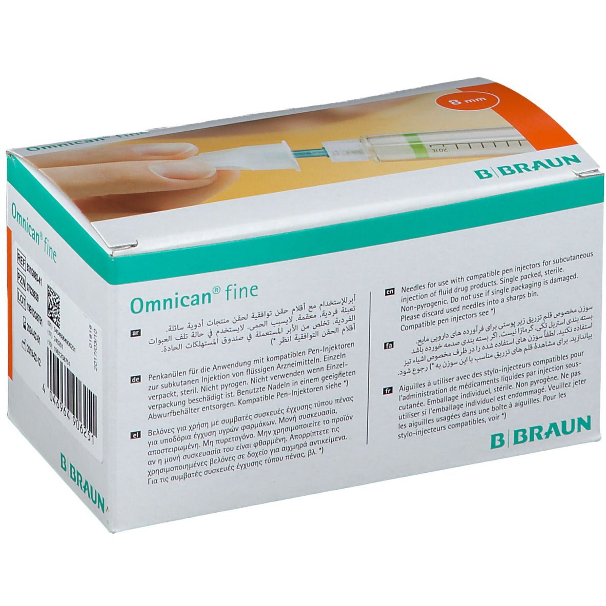 Omnican® fine Penkanüle  31G  0,25 x 8mm