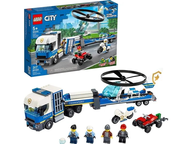 LEGO City 60244 Politihelikoptertransport
