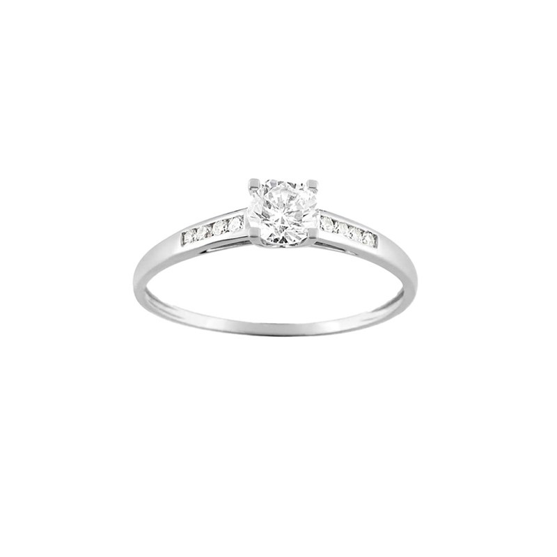 Bague femme - Oxyde de zirconium - Or 18 Carats