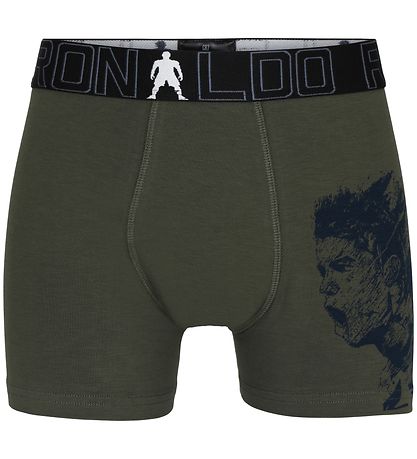 Ronaldo Boxershorts - 2-pak - Sort/Army Grøn