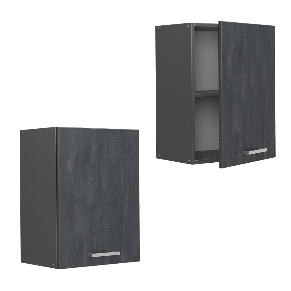 Vicco Hängeschrank R-Line Schwarz Beton Anthrazit 45 cm