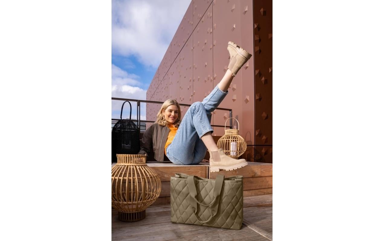 Tasche Classic Shopper L Rhombus OliveSchultertasche für jeden Tag