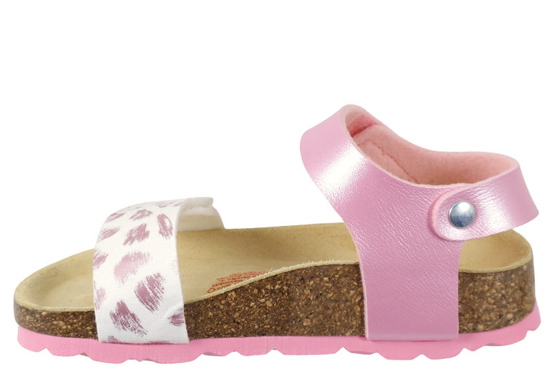 SUPERFIT SANDAL I LYSERØDT PU