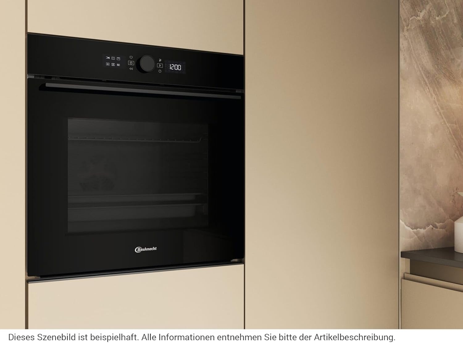 Bauknecht BBI5S8PM1SK Pyrolyse Backofen Schwarzes Glas