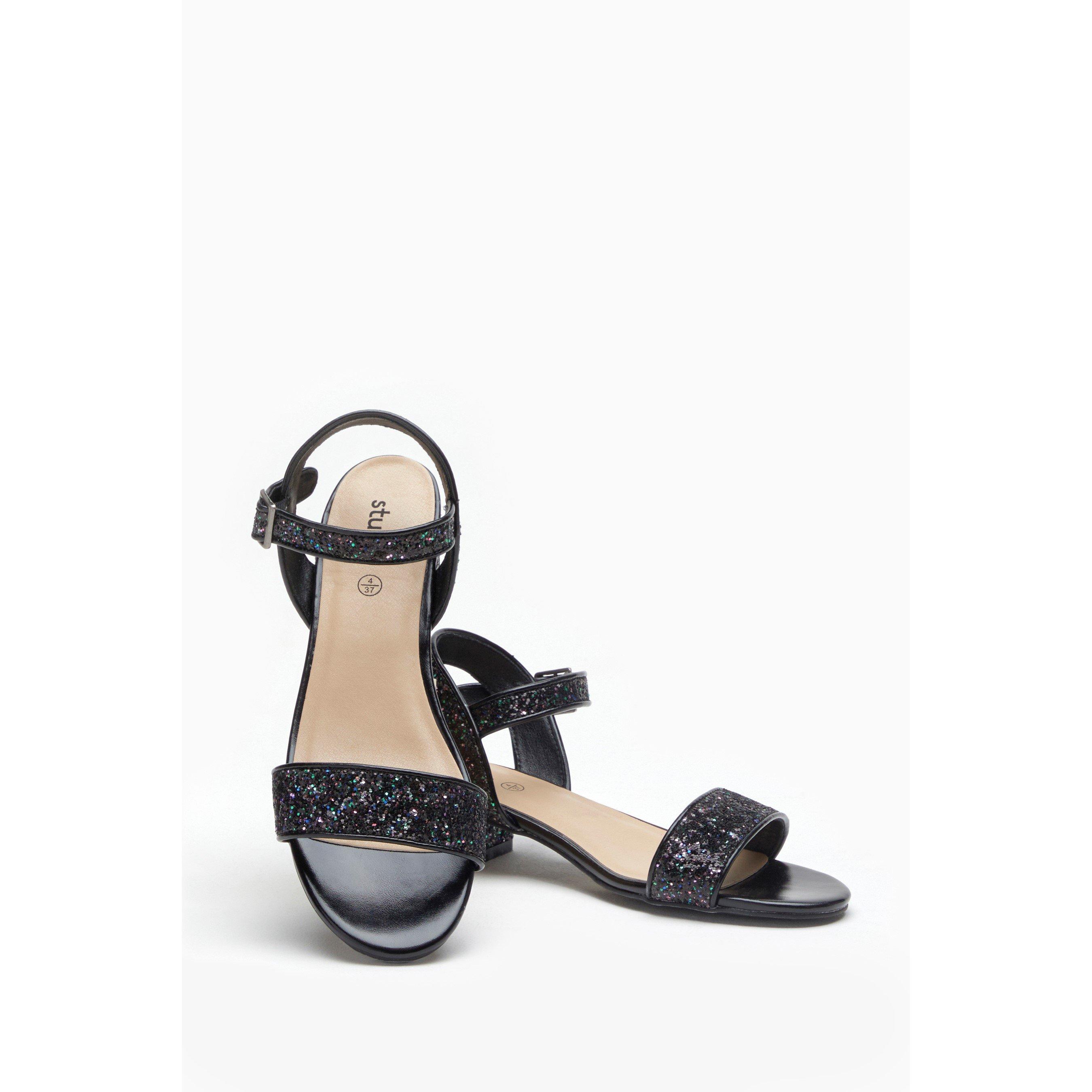 Be You Girls Sequin Open Toe Shoes