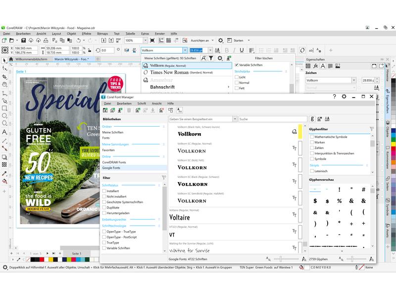 Corel CorelDraw Graphics Suite 365 SUB-RNW, 5-50U, 1y, Win/ Professionelle Grafikdesign-Software