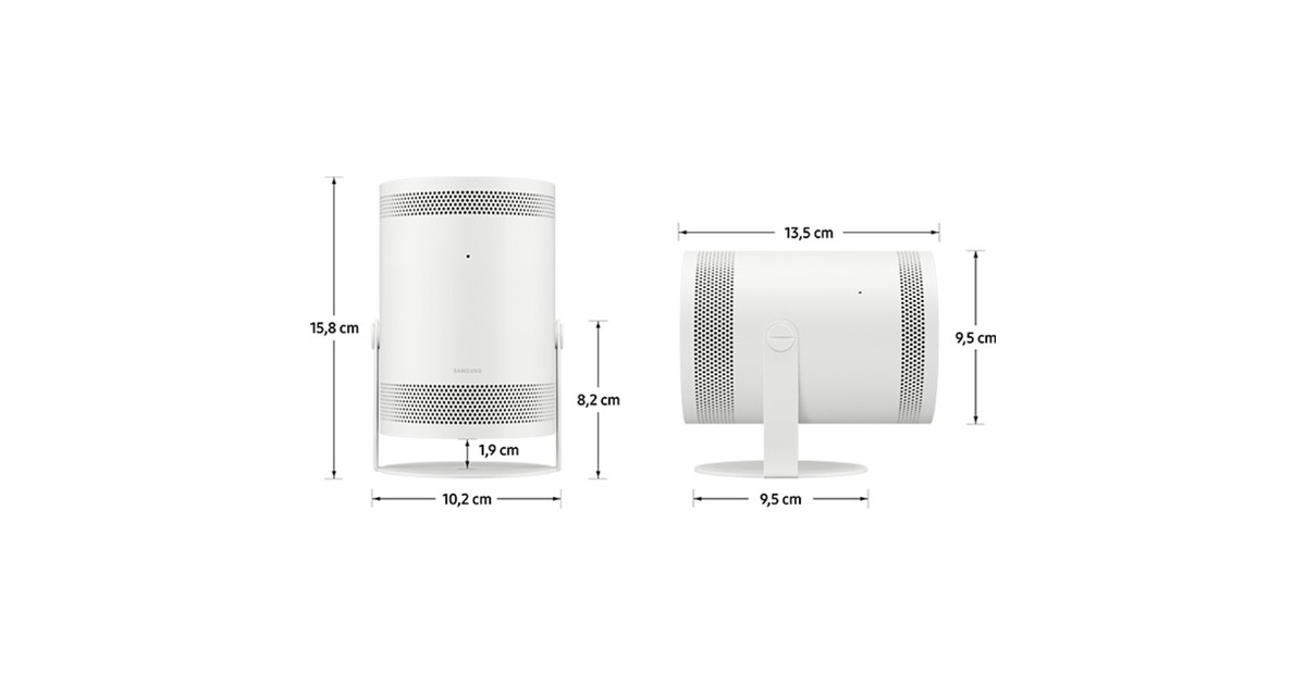 SAMSUNGThe Freestyle 2nd Gen. mobiel projectiescherm   (Wit, micro-HDMI, WiFi5, Bluetooth 5.2)