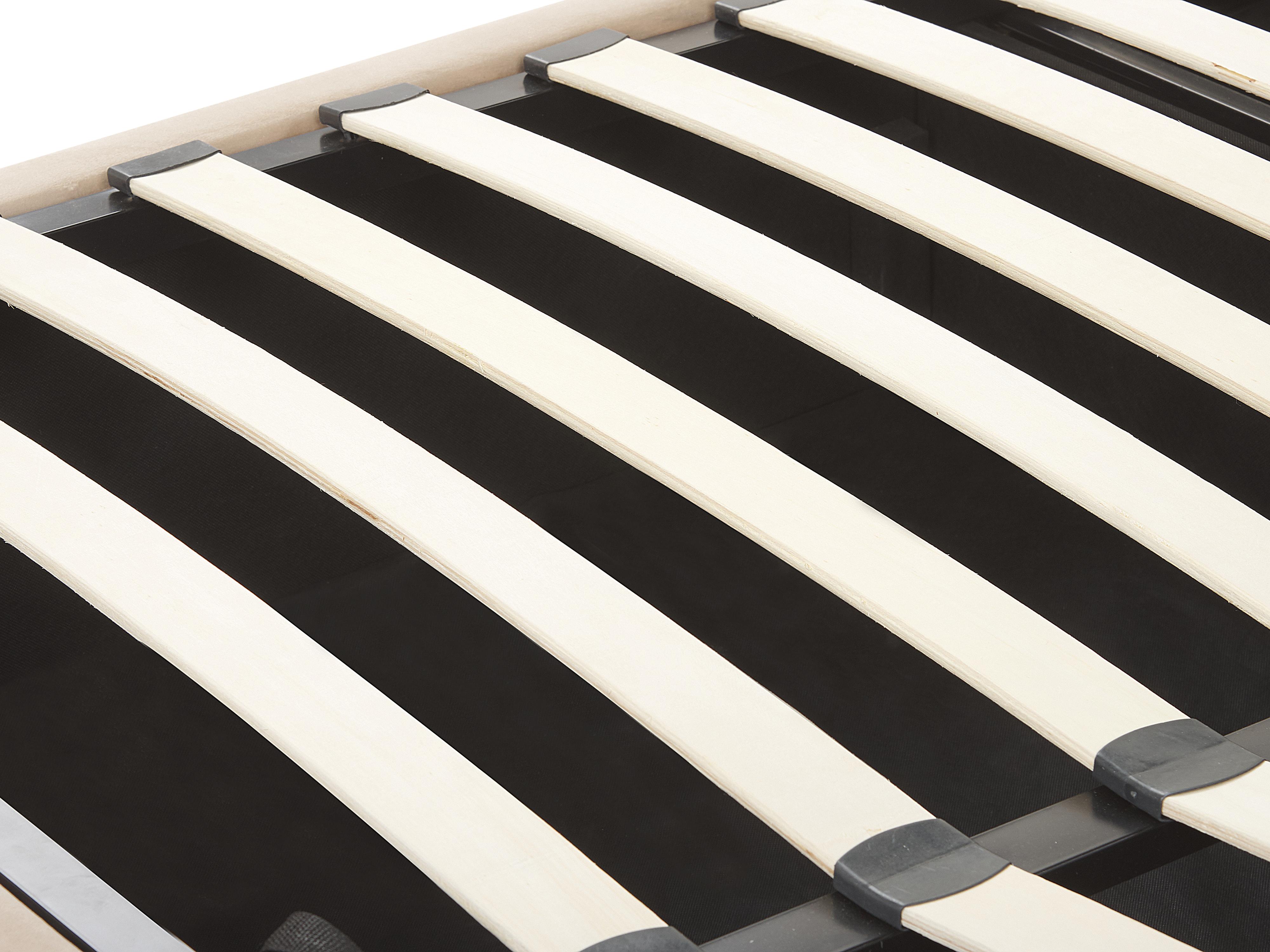 Bed met opbergruimte Fluweel LUBBON 180 x 200 cm Beige