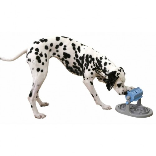 Alimentador interativo para cães, azul