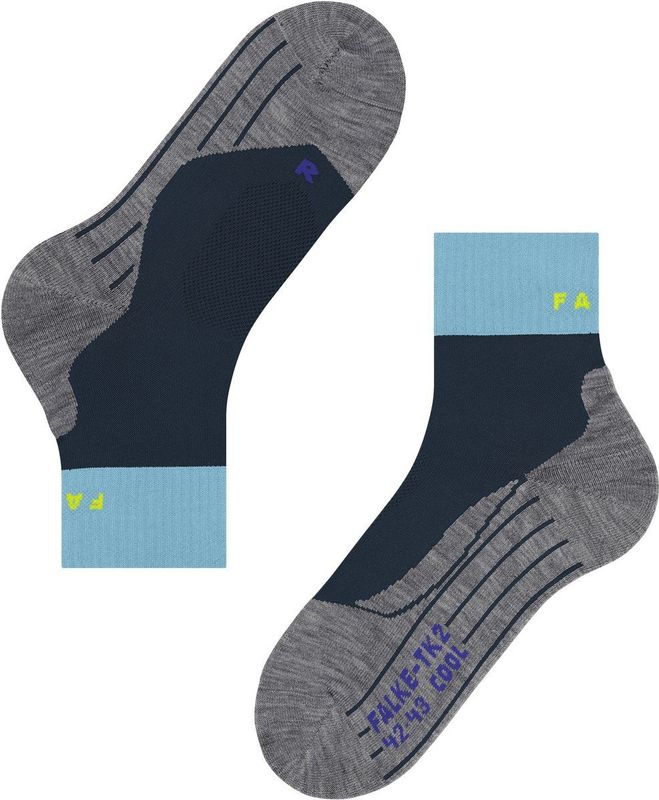 FALKE - TK2 Explore Cool - Trekking Sokken - Donkerblauw - Kort