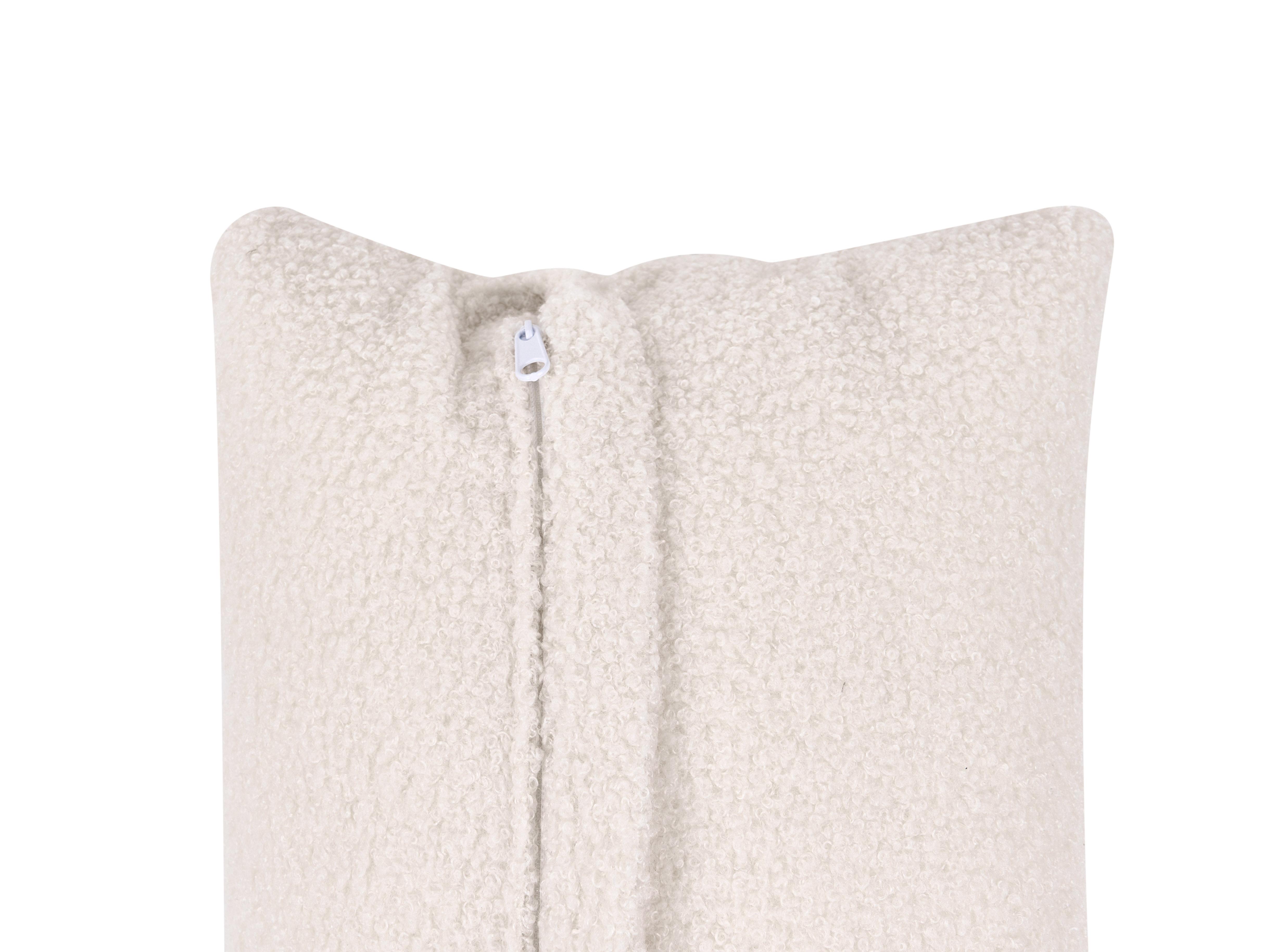 Slaapbank 3-zits VAXHOLM Bouclé Lichtbeige met opbergruimte
