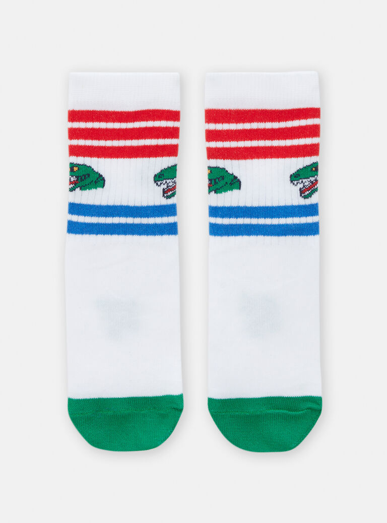 Chaussettes sport à motif dinausore pour garçon
