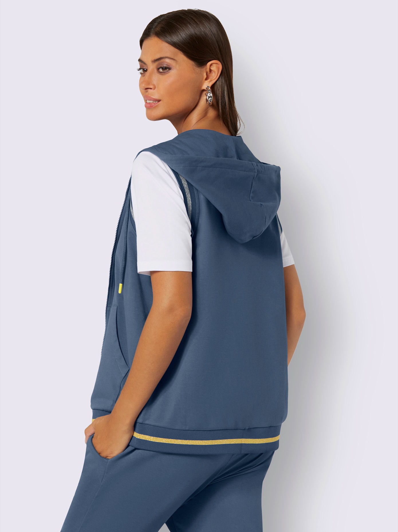Gilet matière sweat
