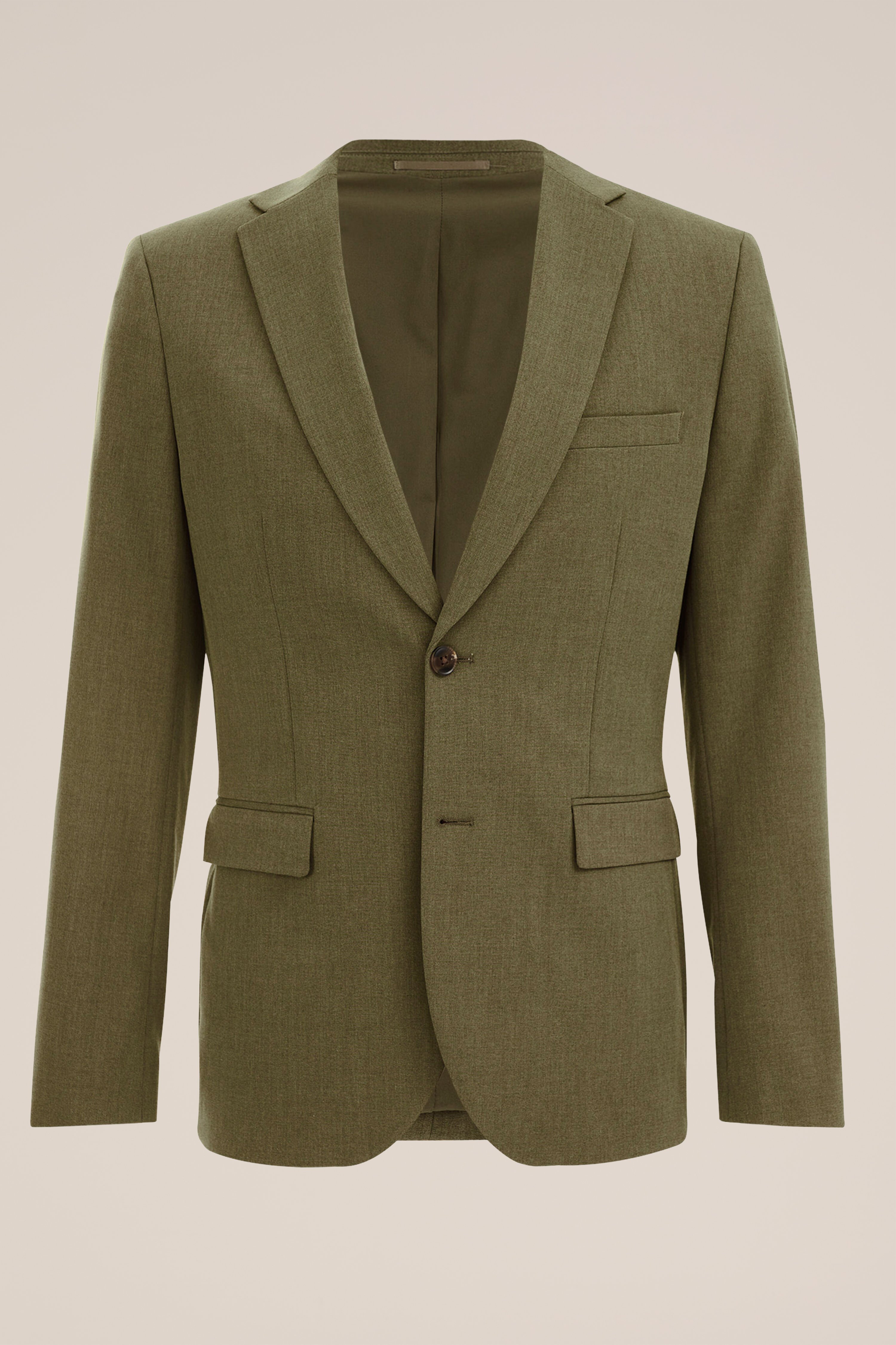slim fit blazer Fundamentals Olijfgroen