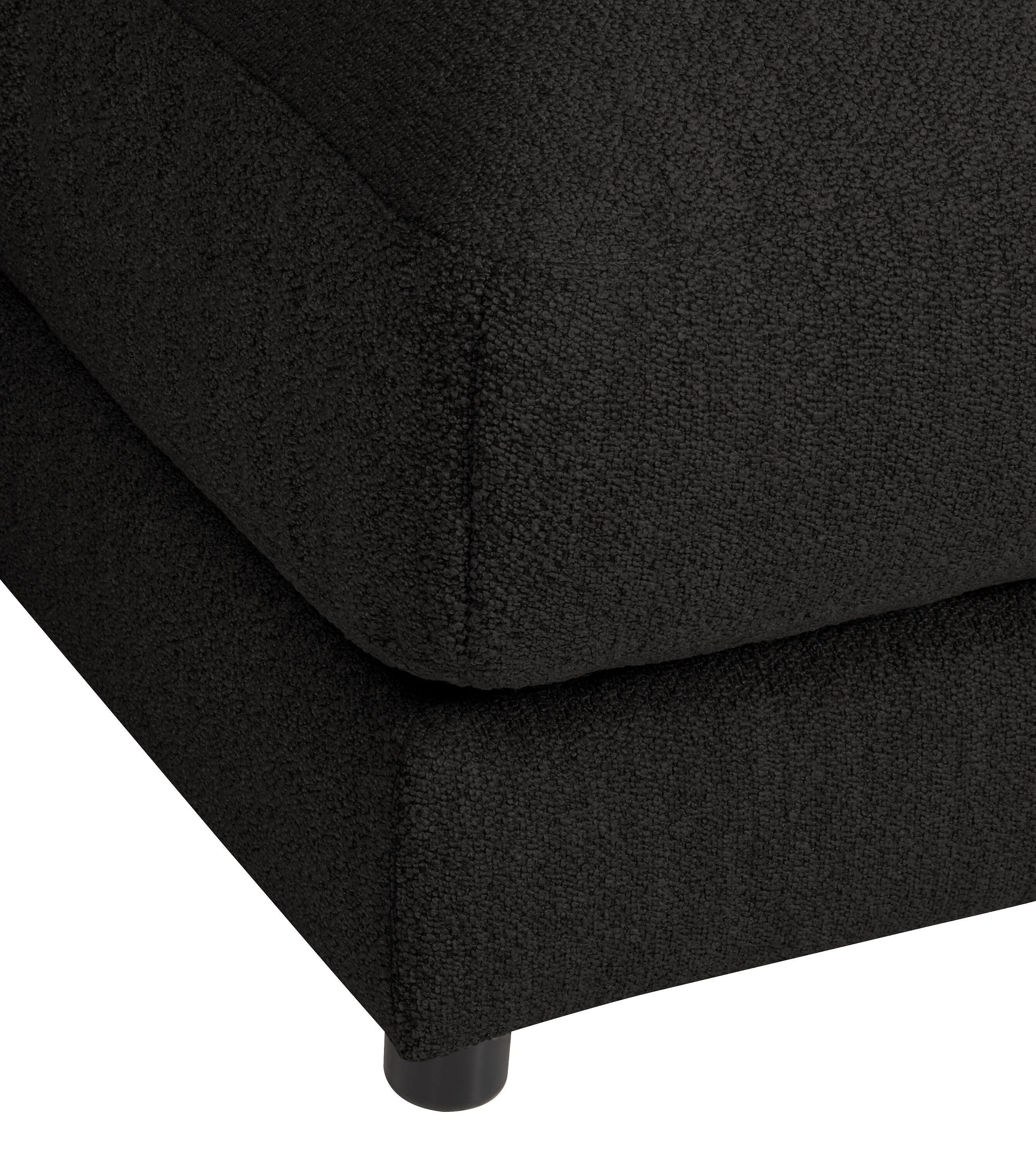 HARRISON Hocker - Schwarz / B: 100.0 cm x T: 100.0 cm x H: 43.0 cm