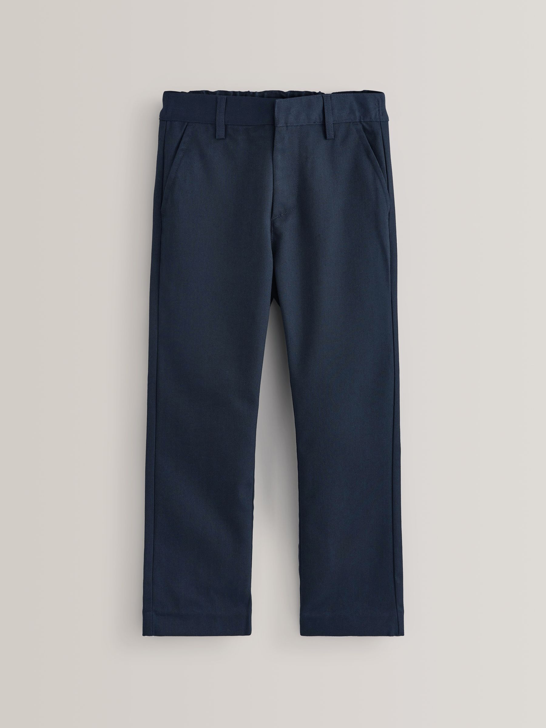 Marineblauw - Schoolbroek met rechte pijpen (3-17jaar)
