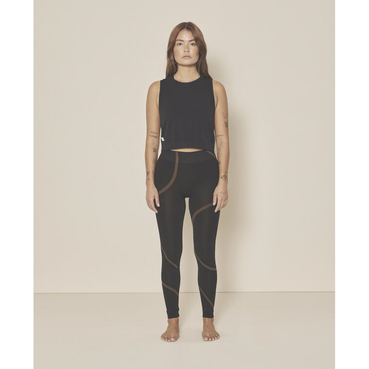 Moonchild Yoga Wear Box Tank Top Black