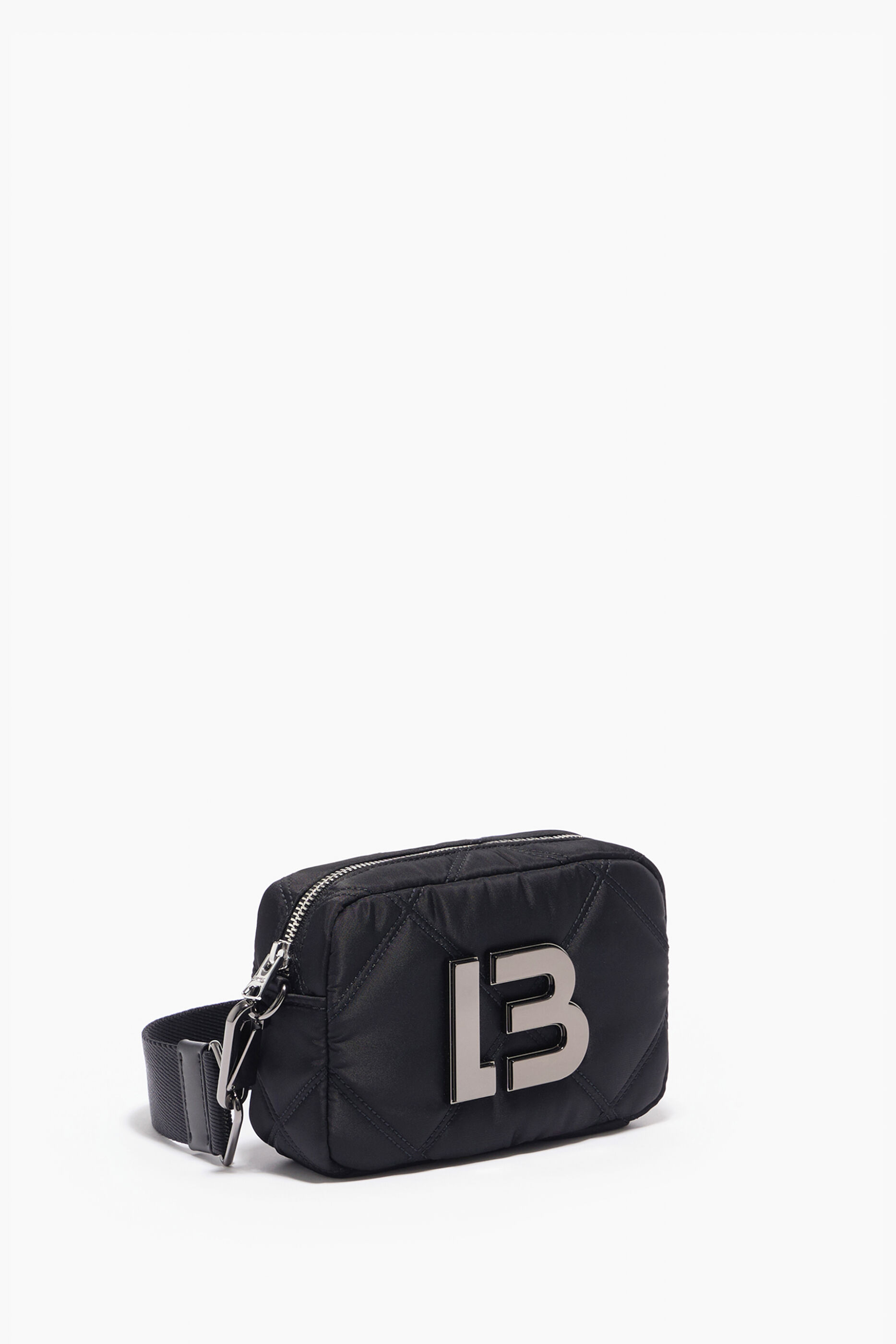 Bolsa de ombro acolchoada tamanho XS em nylon preto