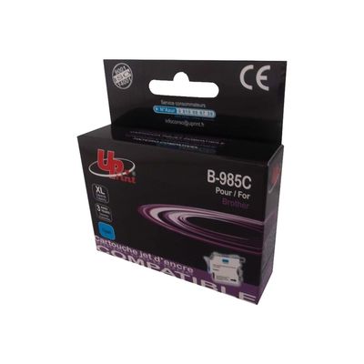 Cartouche compatible Brother LC985 - cyan - Uprint