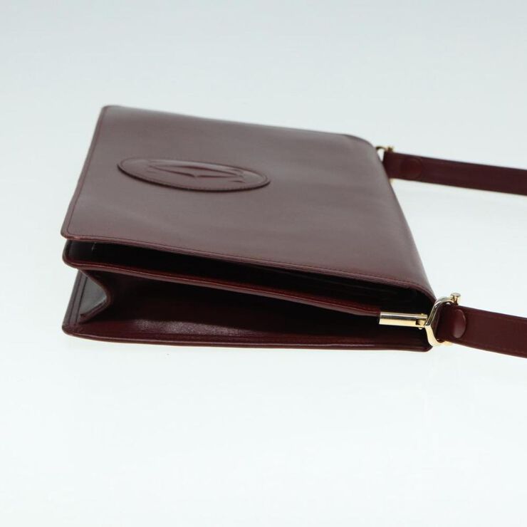 Cartier Vintage Cartier Shoulder Bag Burgundy