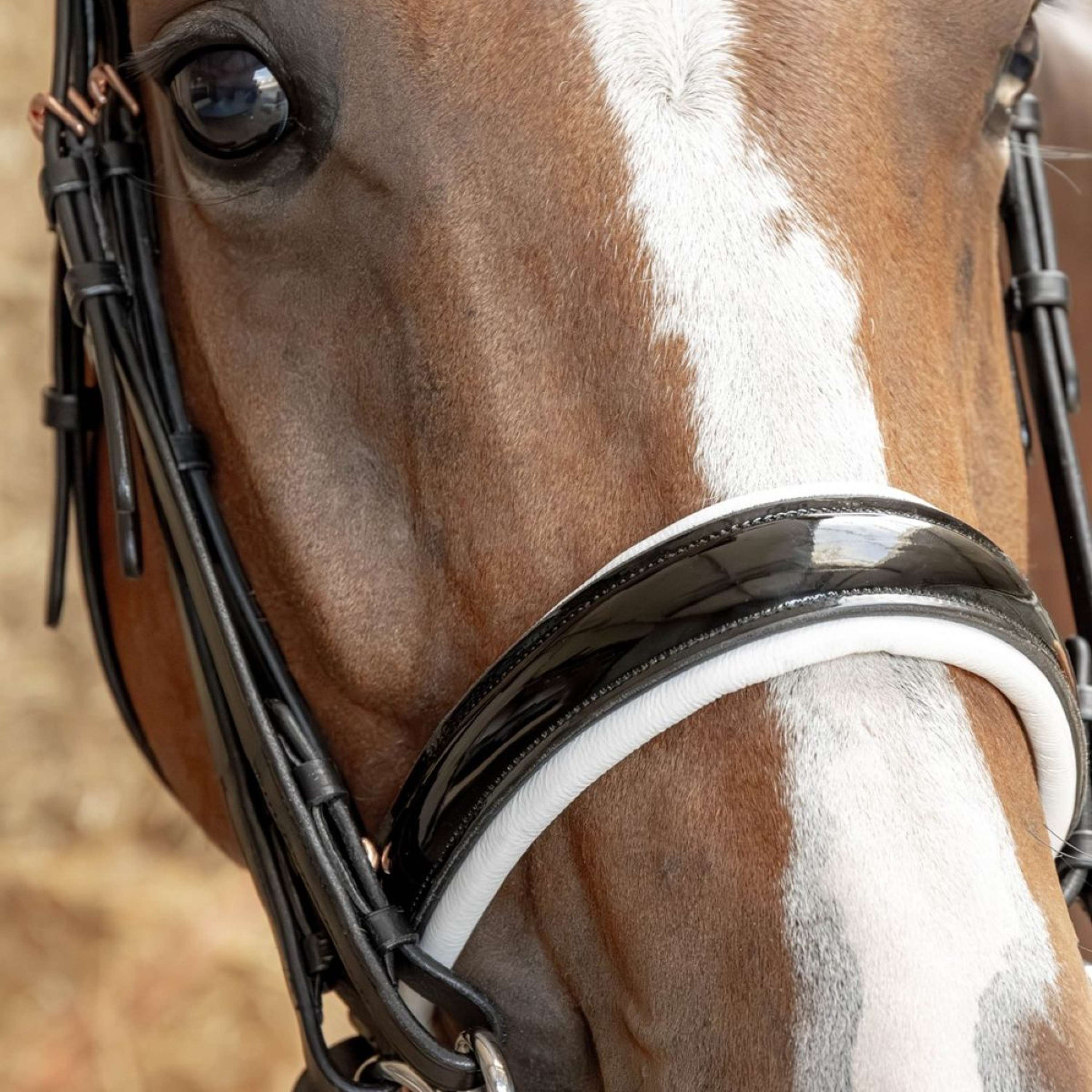Harry's Horse Stang- en Trenshoofdstel Soft Rosegold Zwart