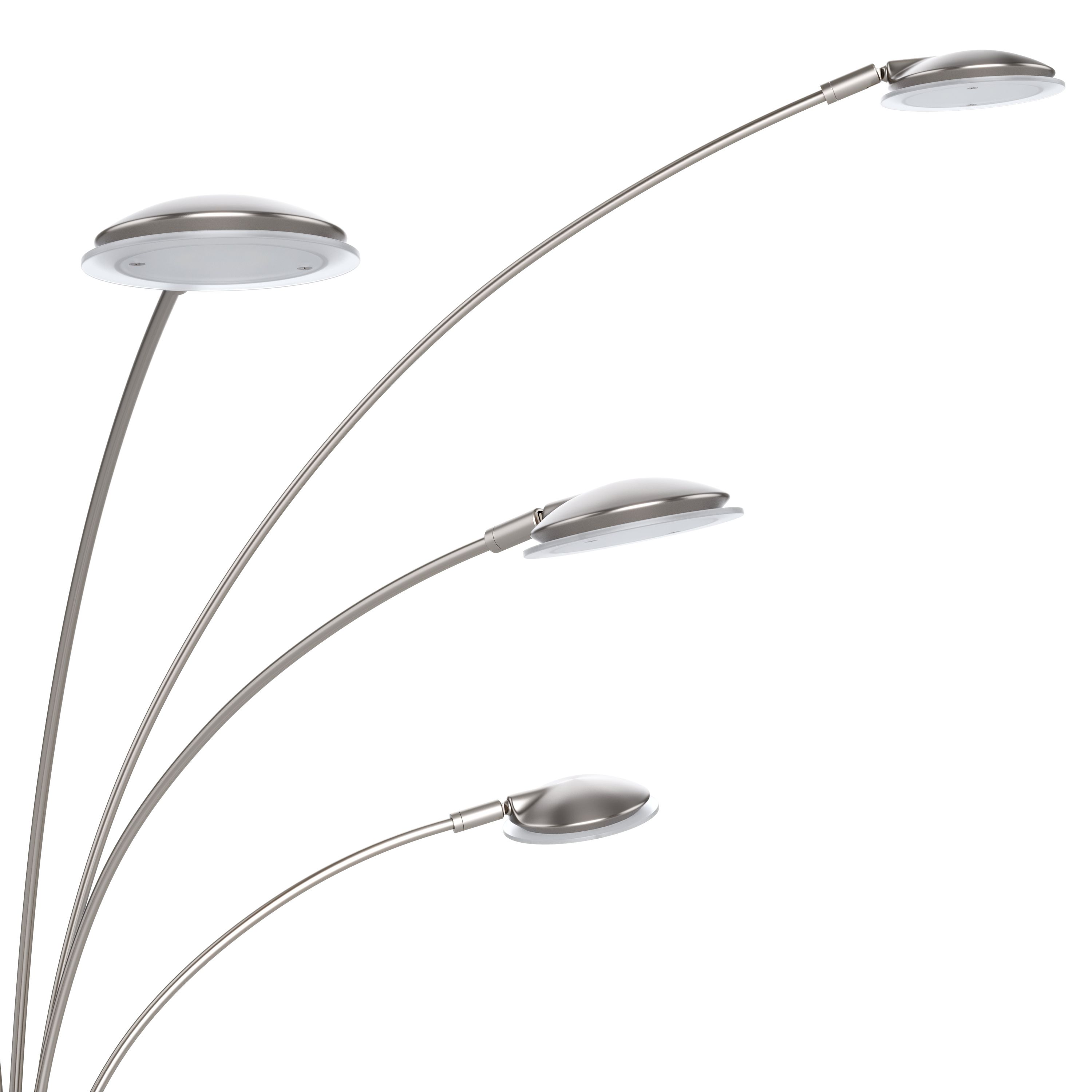 LED Stehlampe SPYRO dimmbar silber