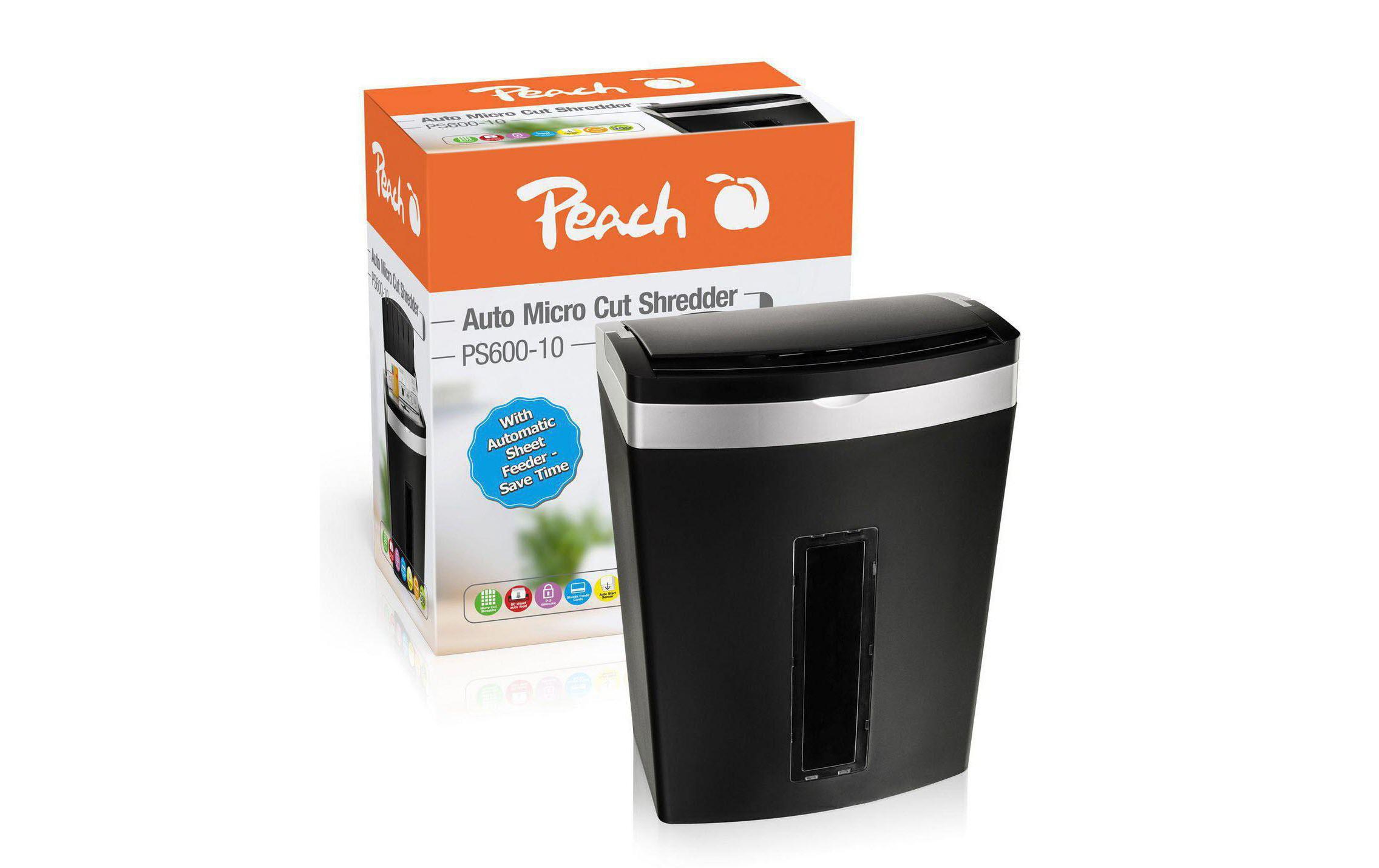 Aktenvernichter PS600-10 P-5, 90 Seiten<br>Papierschredder