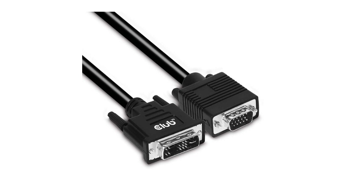 Club 3DDVI-A > VGA kabel  (3 meter)