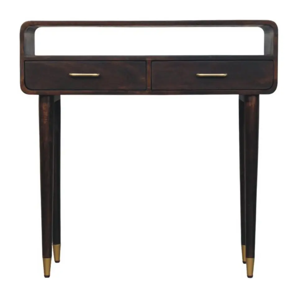Apollo Loop Console, 2 Lades en Open Gleuf, Donkerbruin