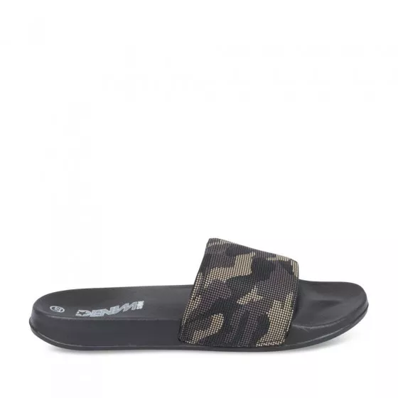 Claquettes NOIR DENIM SIDE