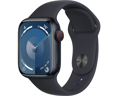 Apple Watch Series 9 GPS   Cellular 45mm Midnight Aluminium Case with Midnight Sport Band - S/M