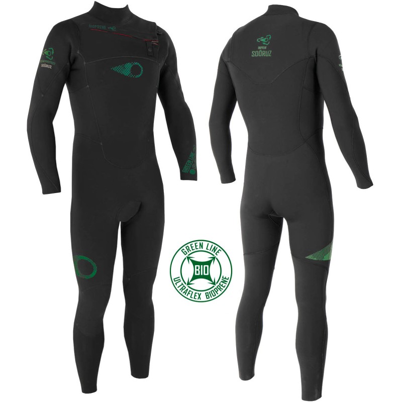 Combinaison Sooruz Fullsuit 3/2 CZ Green Line Bioprene 2020 - The Corner Shop