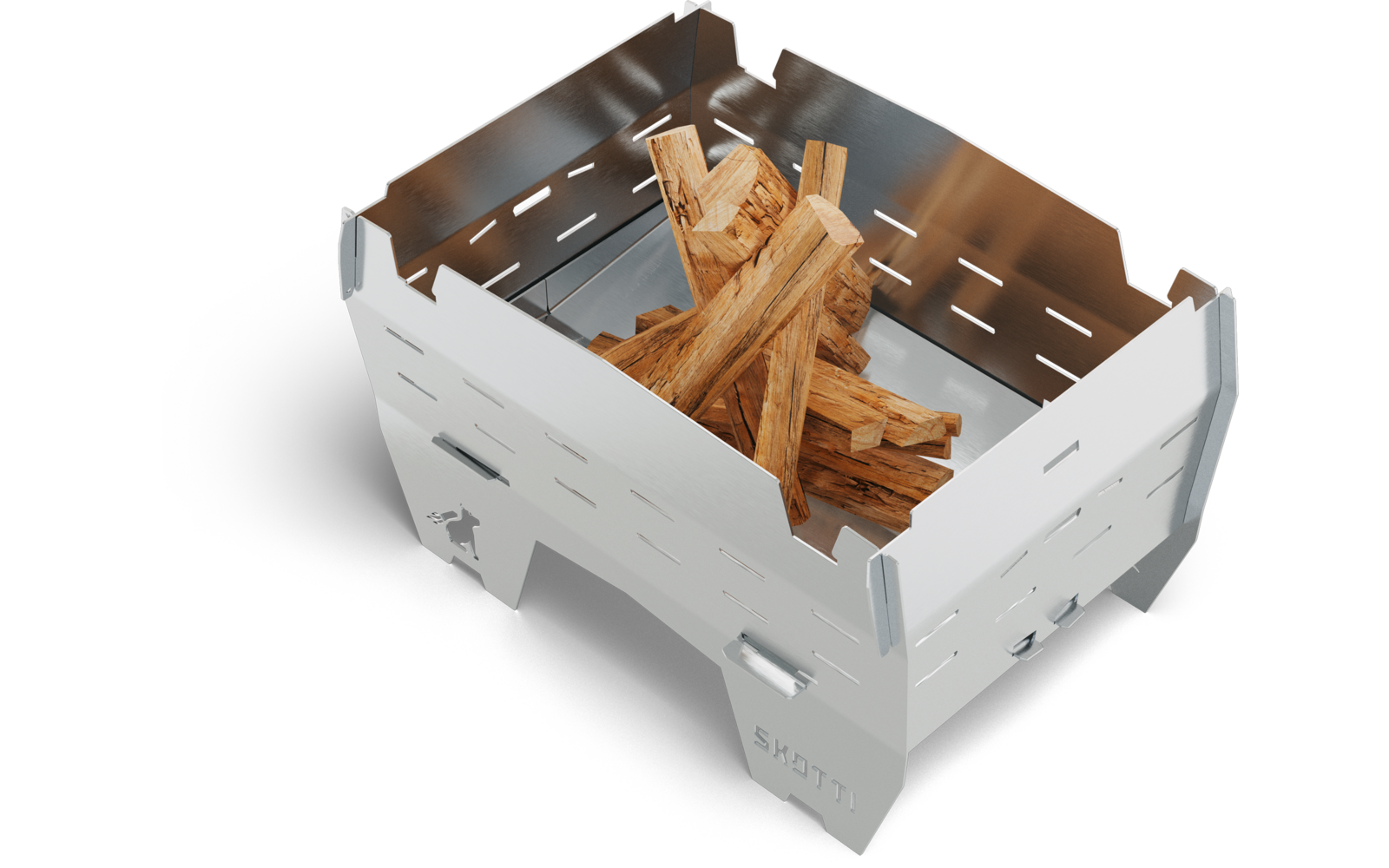 Skotti Tischgrill Mini für Holz / Holzkohle