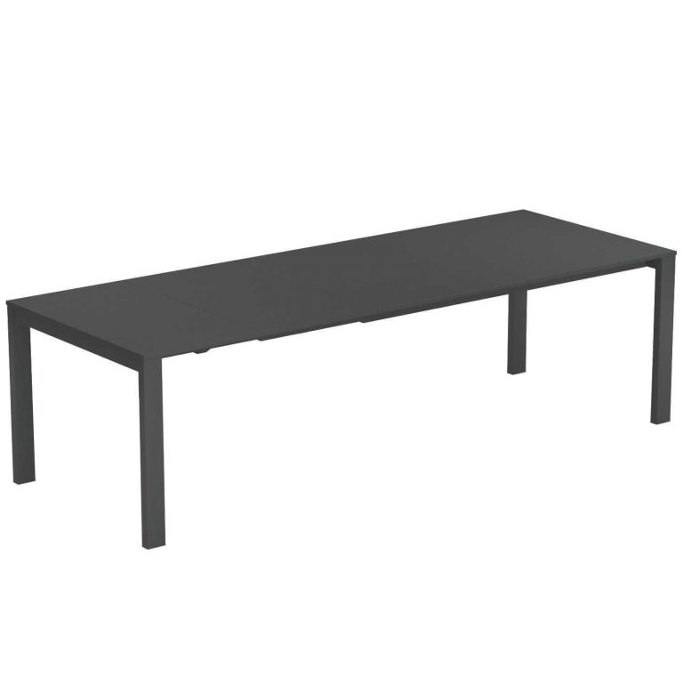 Emu Round uitschuifbare tuintafel 268x100 staal antique iron
