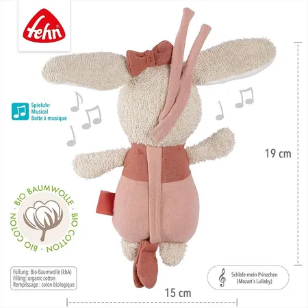 Fehn Mini-Spieluhr Hase fehnNATUR, 19 cm