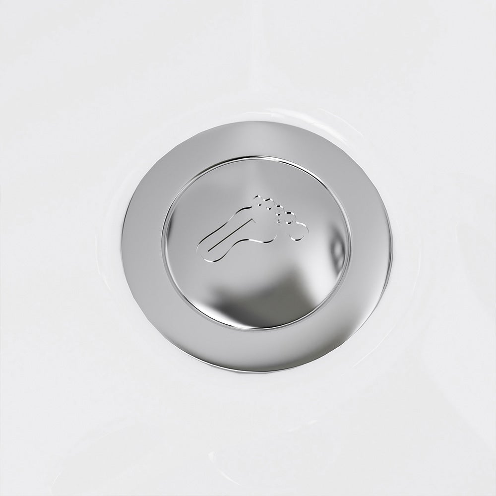 Home Deluxe - Seniorenbad incl. Whirlpool - VITAL L - Afmetingen: 153 x 76 x 64 cm - Zitbad incl. complete accessoires | Bad met deur, Whirlpool Baden met instap